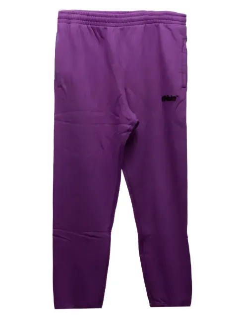 Off-White logo trousers Purple OMCH033S23FLE001