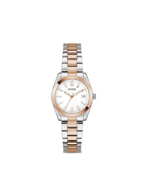 GUESS USA two-tone 32mm watch White GW0934L6