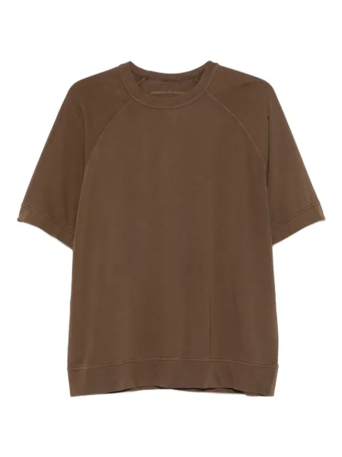 original vintage style raglan-sleeve cotton T-shirt Brown SIMON