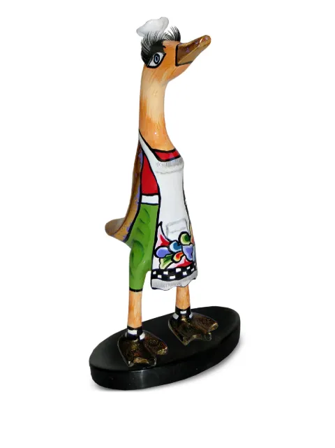 Toms Drag chef-duck sculpture (21cm x 11cm) Green 4459