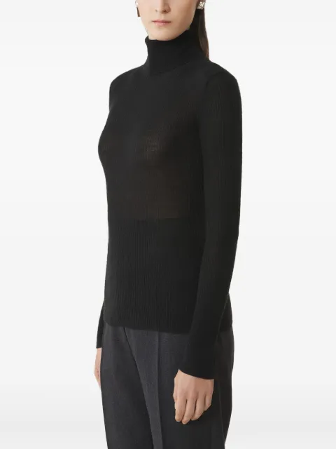 Lanvin ribbed turtleneck sweater Black RWPO0023K069H25