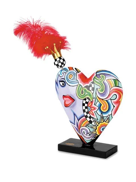 Toms Drag heart feather ornament Purple 3010