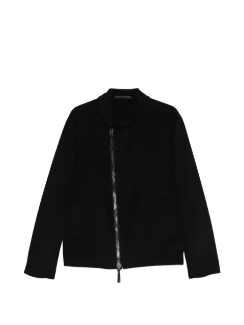 Giorgio Armani asymmetrical zip -fastening jacket Black 9CGOB02PT0184UBUV