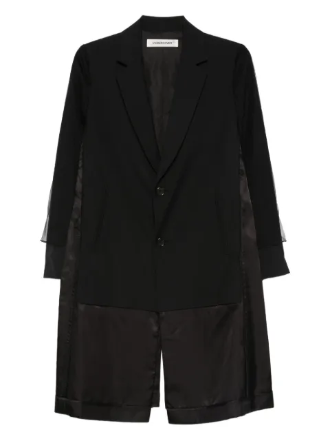 Undercover single-breasted coat Black UP2E1303