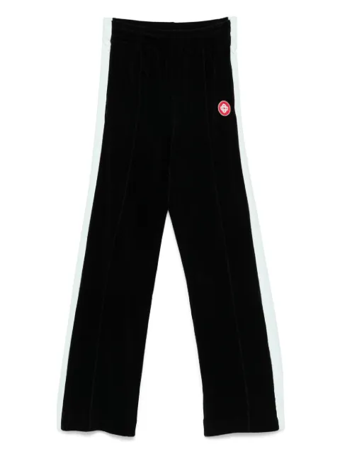 Casablanca side-stripe velour trousers Black MPF25JTR28101