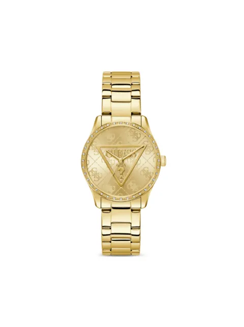 GUESS USA crystal quartz 36mm watch Gold GW0987L2