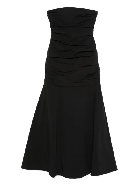 St. Agni gathered strapless maxi dress Black R26912BLK