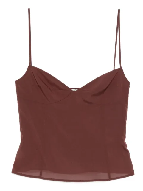 St. Agni strapless top Brown R25212LQR