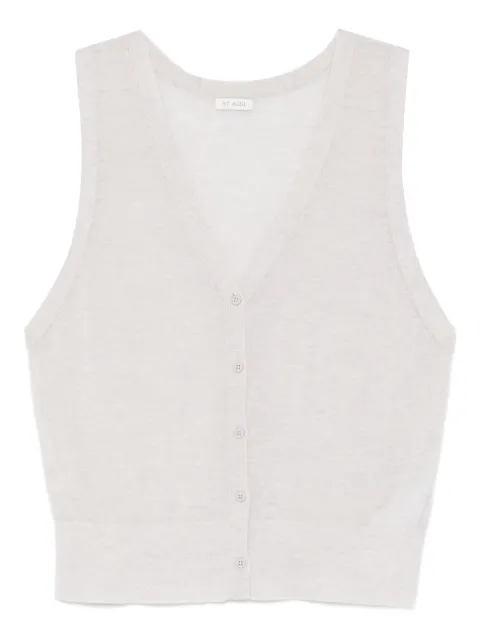 St. Agni button vest Grey R26208LGM