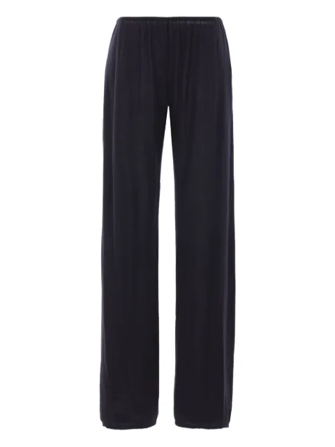 Co elasticated-waistband cashmere trousers Black 5037BCM001