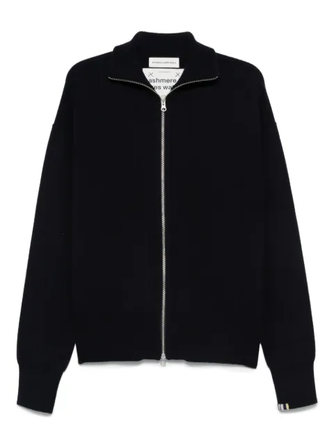 extreme cashmere zip-front cashmere cardigan Blue XTRAOUTNAVY
