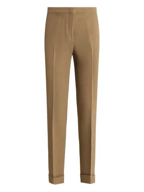 ETRO Cady cigarette cuffed trousers Neutrals WREA000299TUDH3