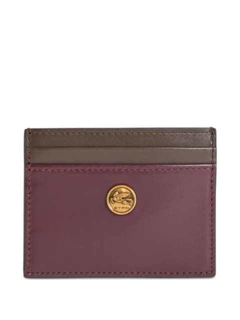 ETRO two-tone leather card holder Red WP2E0001AP287