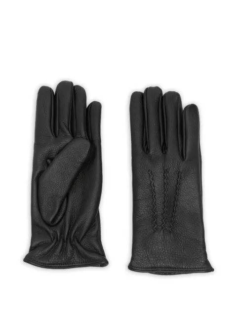 Lardini deerskin stitched gloves Black CNVENEZIACN65070