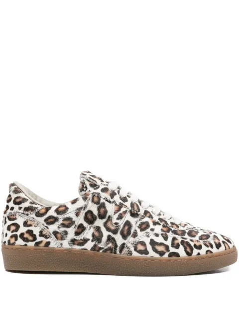 MSGM leopard-print calf-leather sneakers Neutrals 3941MDS02193602