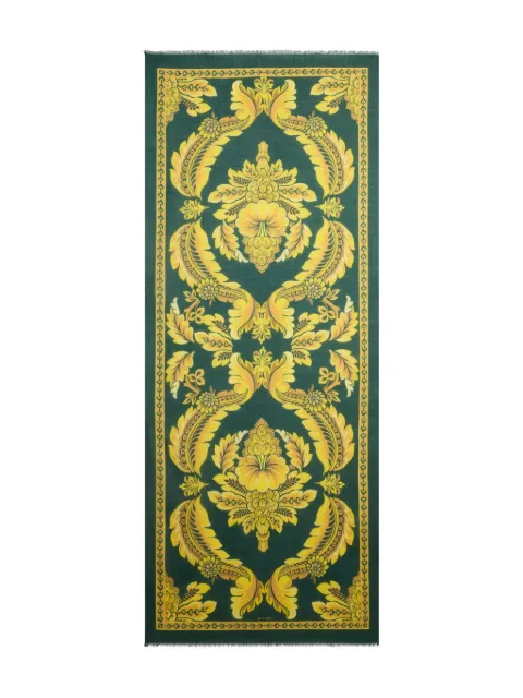 ETRO flower-bee motif scarf Green WATA0010AKC47