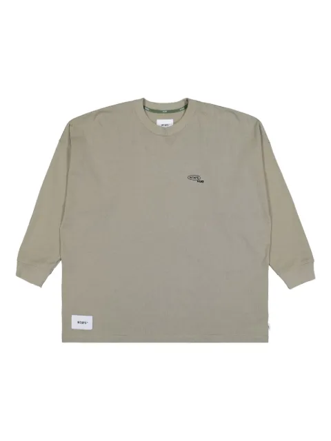 WTAPS long-sleeve cotton sweatshirt Neutrals 251ATDTCSM17