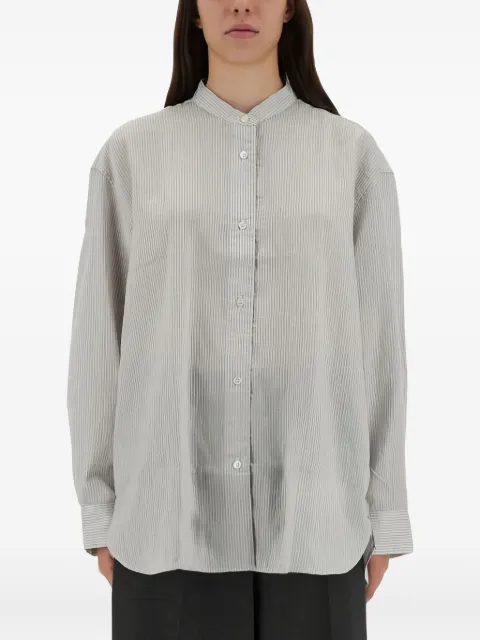 Studio Nicholson stripe collarless top Grey DILYSSNW1736