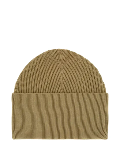 Studio Nicholson ribbed beanie Neutrals MIKKELSN1436MILITARYGREEN