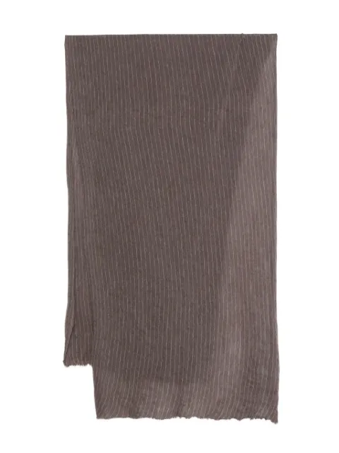 Botto Giuseppe striped scarf Brown 5554202