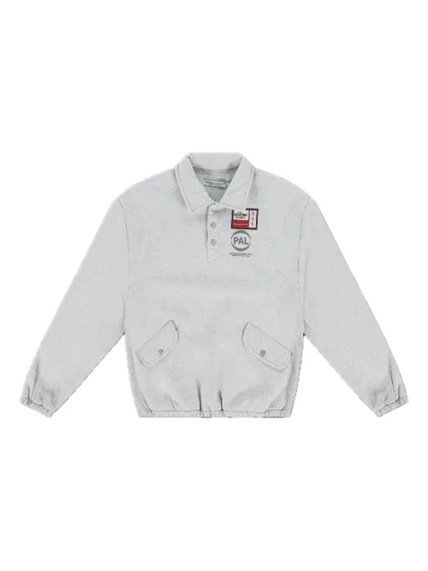 Pal Sporting Goods half-zip button-plaque sweatshirt Grey PALSS25045120