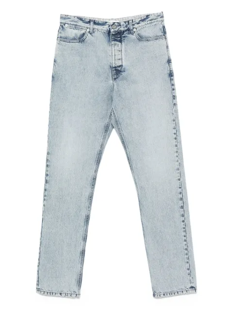 Jil Sander logo-patch cotton jeans Blue J22KA0310J46463