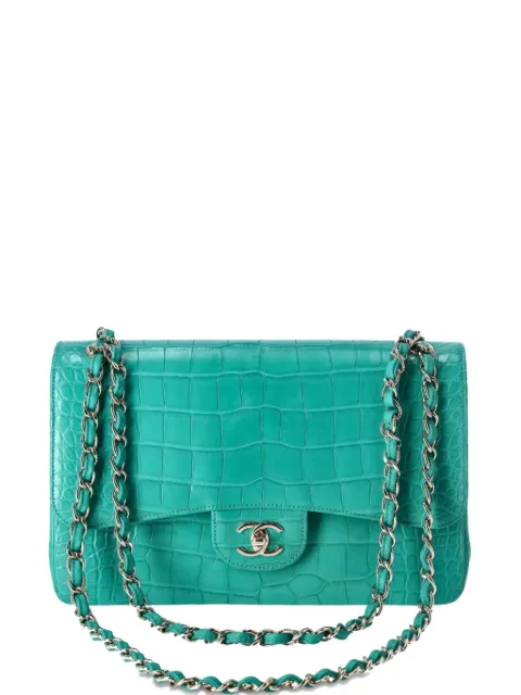 CHANEL Pre-Owned Jumbo Double shoulder bag Green SL69