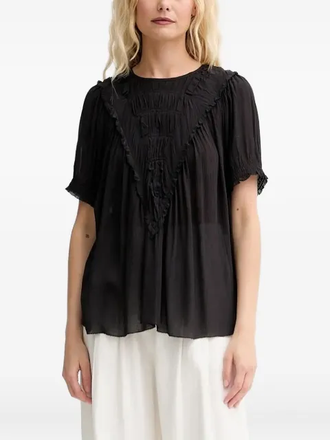 MUNTHE Perilla ruffled top Black 252100025231