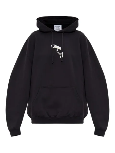 VETEMENTS camera-print hooded sweatshirt Black UH76HD440B
