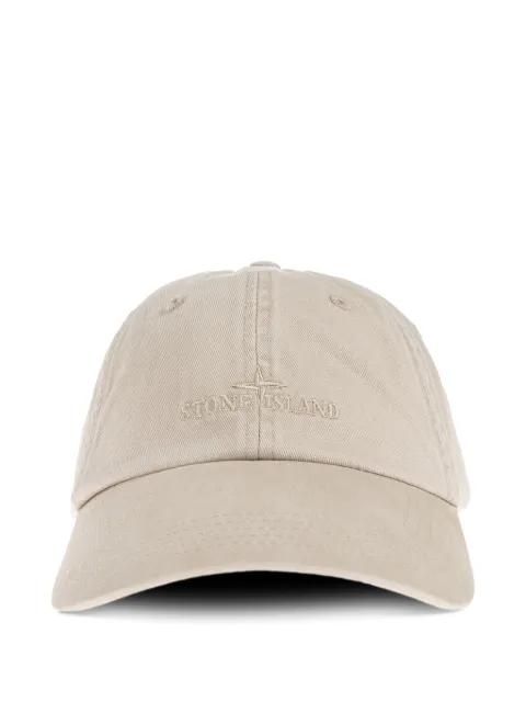 Stone Island logo-embroidered baseball cap Neutrals K2S159100009S0106