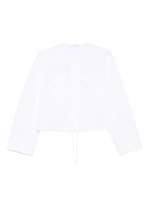 Givenchy pocket drawstring shirt White BW61ER1634