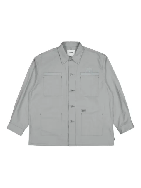 WTAPS multi-pocket cotton shirt Grey 251WVDTSHM01