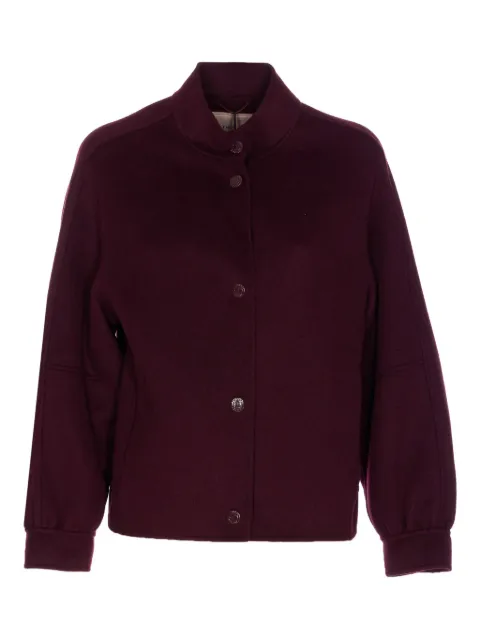 TWINSET snap-button crew-neck jacket Red 252TP2071