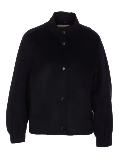 TWINSET logo-detail snap-button jacket Black 252TP207100006