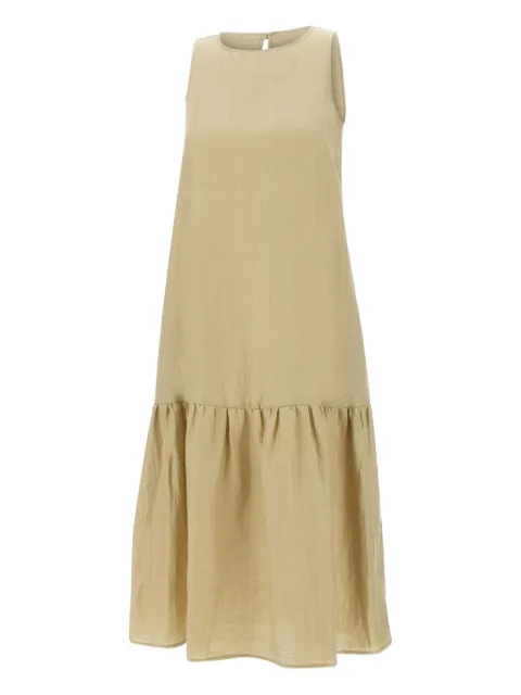 kaos flounced-hem sleeveless dress Neutrals RP1MR0661098