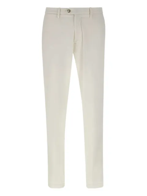 Re-Hash welt-pockets cotton-blend trousers White P405JM22770000