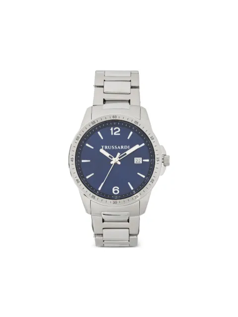 Trussardi stainless steel 40mm Blue R2453153008