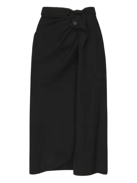 Balenciaga knotted-detail maxi skirt Black 838761TSO03