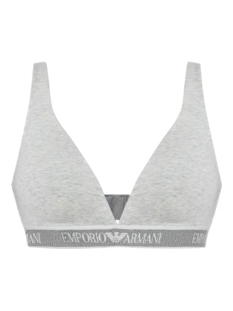 Emporio Armani logo-band bra White EW000436AF15345