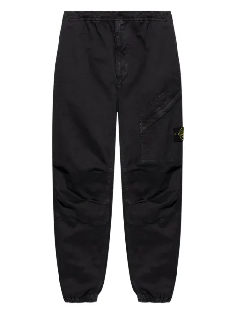 Stone Island cargo-pocket elasticated-waist trousers Black K2S153100036S00L1