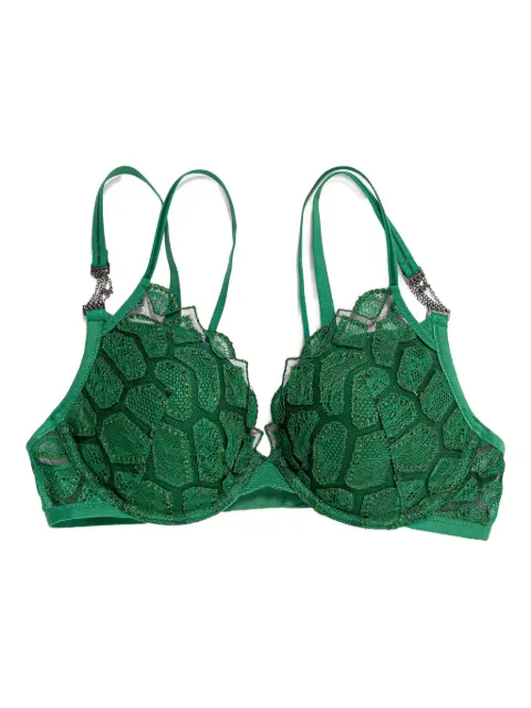 Chantelle lace trim bra Green C01LNR