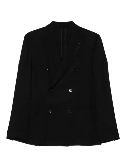 Lardini double-breasted wool jacket Black CN6203E19CN65501