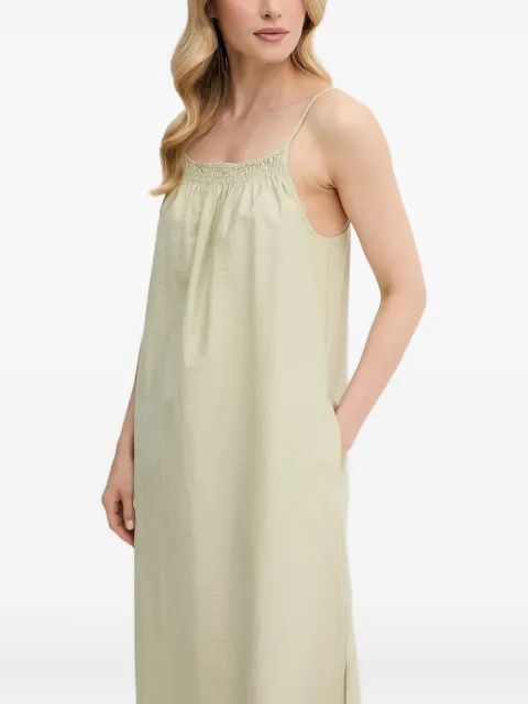 Marc O'Polo smocked-shoulder midi dress Green 5000006348