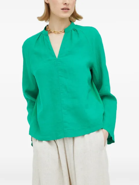 Marc O'Polo V-neck blouse Green M03130542081