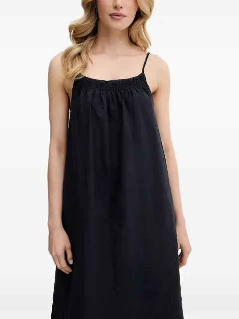 Marc O'Polo smocked-detail slip dress Black 5000006348