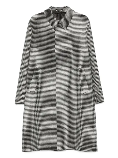 Lardini houndstooth wool coat White AA23224AAC65624