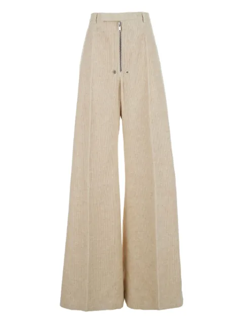 Rick Owens Wide Belas corduroy trousers Neutrals RP02E4355MLC