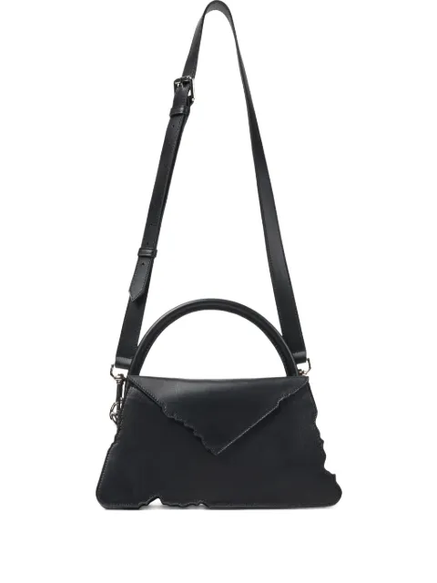 CamperLab scalloped-edge top-handle shoulder bag Black AB00004001