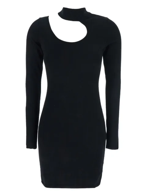 Federica Tosi cut-out turtleneck day dress Black 32304350