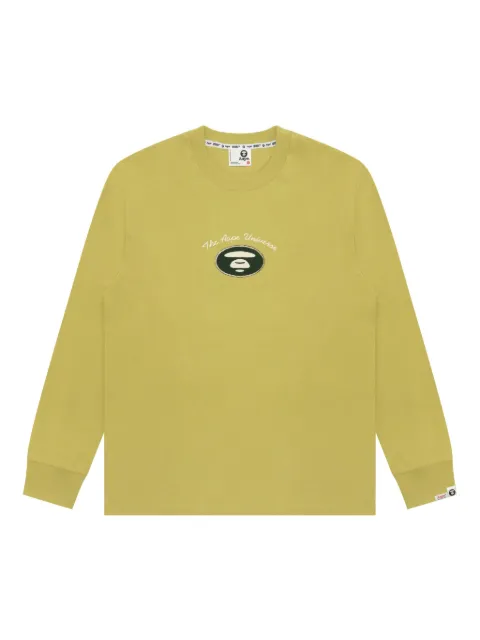 AAPE BY *A BATHING APE® ape head long-sleeved T-shirt Yellow ALT1782XXP